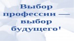 «Выбор профессии – выбор будущего!»
